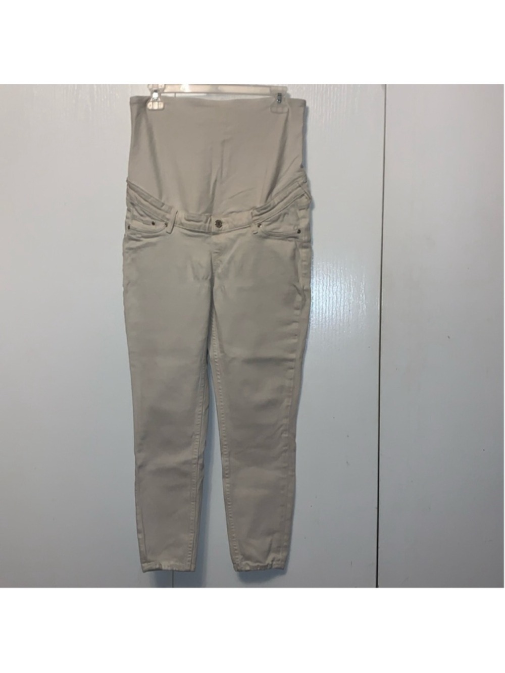 H&M beige maternity jeggings medium